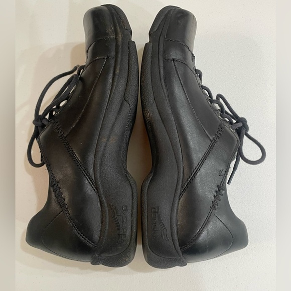 Dansko Black Shoes 41 Womens 10.5-11 Chunky Oxford lace up Business casual - Picture 9 of 9